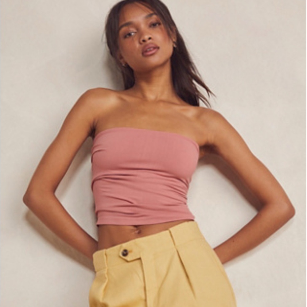 Free People The Carrie Tube Rose Smoke Size M/L